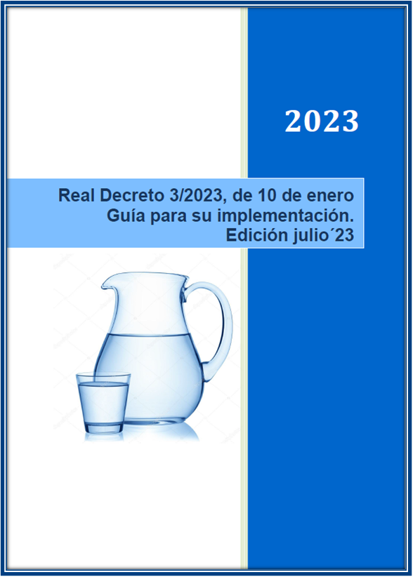 Real Decreto 3/2023, de 10 de enero. Guía para su implementación (Ministerio de Sanidad)