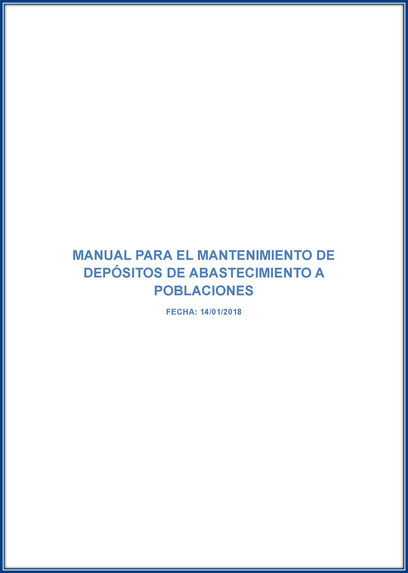 Manual para el mantenimiento de depósitos de abastecimiento a poblaciones